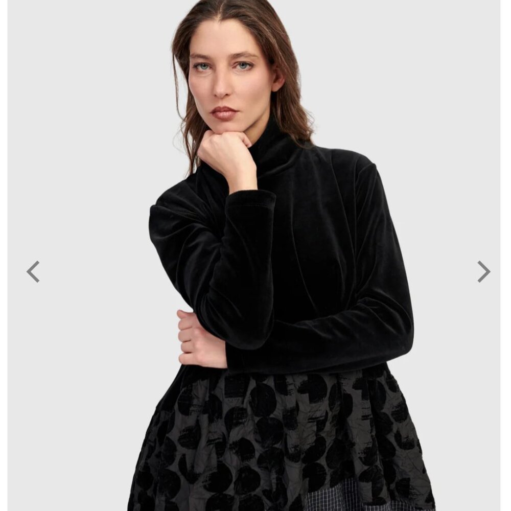 ALEMBIKA Vanta Cocoon Dress, Mix Black sz 2 - Picture 10 of 11